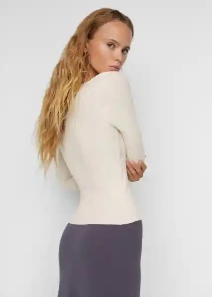 Jersey Goleta Crudo Talla M Mujer Mango
