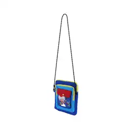 Bolso Crossbody Cuadrado Serie Mario Bros Azul Miniso