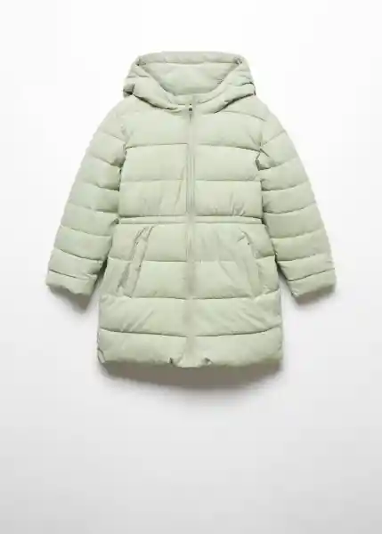 Abrigo Anorak Alilong5 Verde Talla 07 Niña Mango