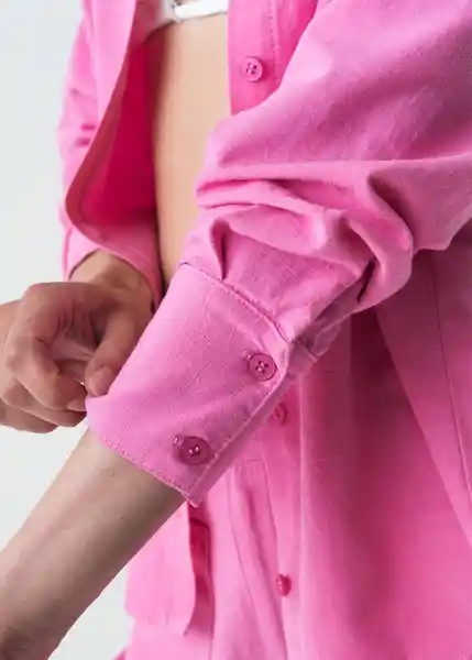Camisa Sami Mujer Rosa Dulce Medio Talla M 013G358 Naf Naf