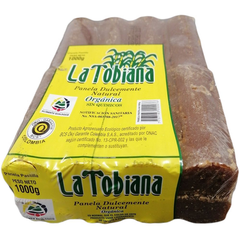 La Tobiana Panela Orgánica sin Químicos 1000 g