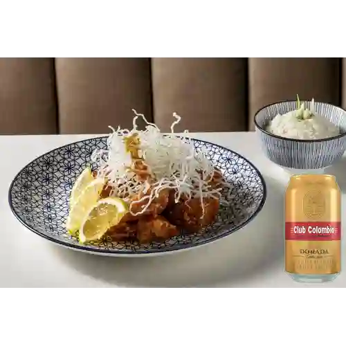 Combo Orange Chicken + Club col. Dorada Lta 330ml