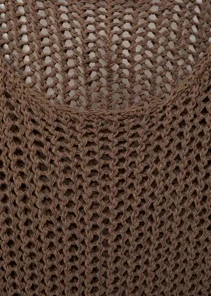 Vestido Gonzalo Topo Talla M Mujer Mango