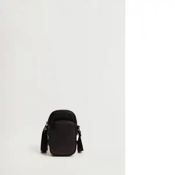 Bolso Hombre Negro Mango