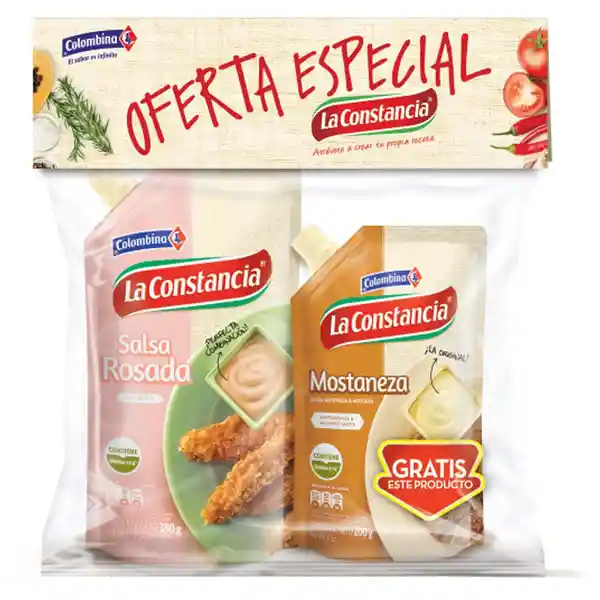 La Constancia Salsa Rosada + Salsa Mostaneza