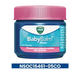 Vick BabyBalm Bálsamo relajante para bebés a partir de los 3 meses 50 g