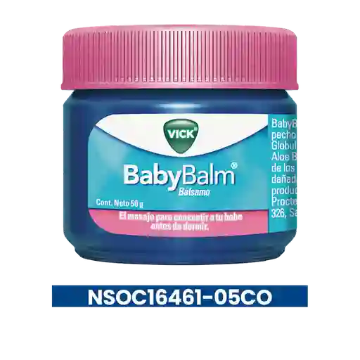 Vick BabyBalm Bálsamo relajante para bebés a partir de los 3 meses 50 g