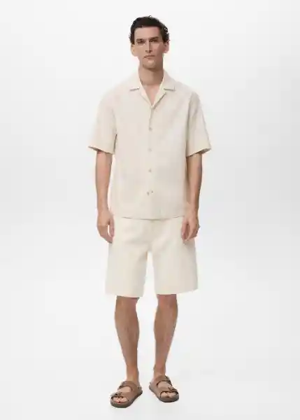 Camisa Gozo Marfil Talla S Hombre Mango