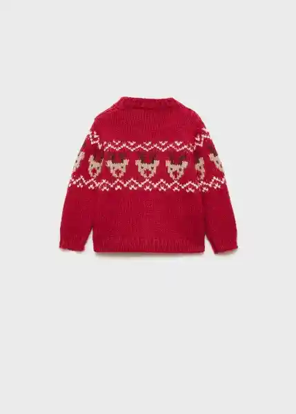 Suéter Jersey Rudolph Rojo Talla 70 Niños Mango