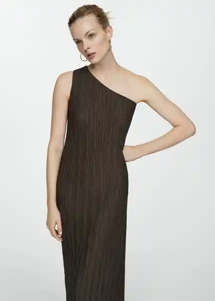 Vestido Almu Khaki Talla S Mujer Mango