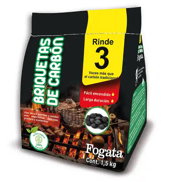 Fogata Briqueta Carbón