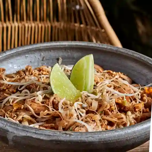 Pad thai pollo y portobello