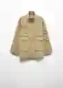 Abrigo Parka Africa Khaki Talla M Mujer Mango