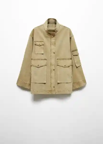 Abrigo Parka Africa Khaki Talla M Mujer Mango