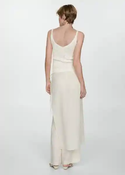 Top Lisboa Off White Talla S Mujer Mango