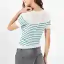 Camiseta Cuello Redondo Manga Corta Blanco Talla M 683814