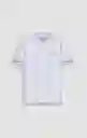 Camiseta Polo Hombre Talla M 802G083_BLA114001 Americanino