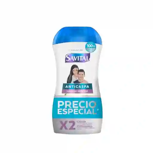 Savital Shampoo Anticaspa Con Té Verde y Seda
