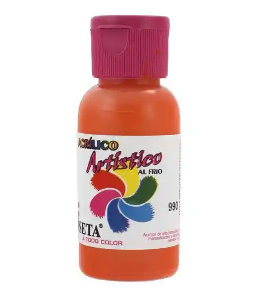 Acril Art Fco Naranja Ber Roseta 990