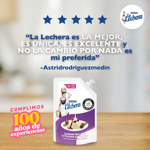 Leche condensada LA LECHERA FIT descremada x 300g