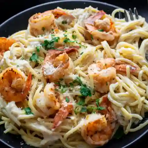 Pastas con Camarones