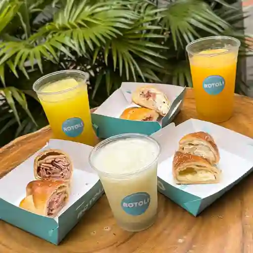 Cachito 4 quesos + granizado