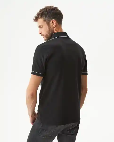 Camiseta Details Contrats Polo Negro Noche T L Chevignon