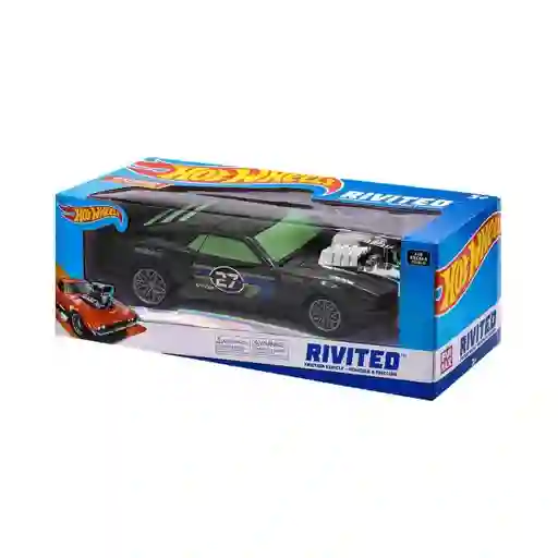 Hot Wheels Carro a Friccion Rivited Negro