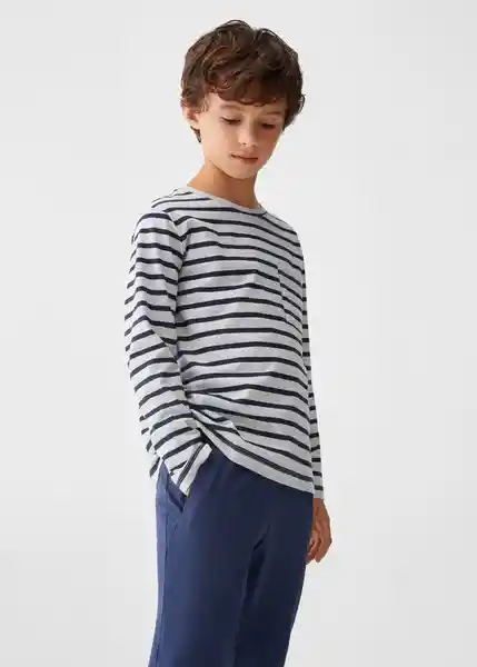 Pijama Pack Pstripes Marino Talla 08 Niños Mango