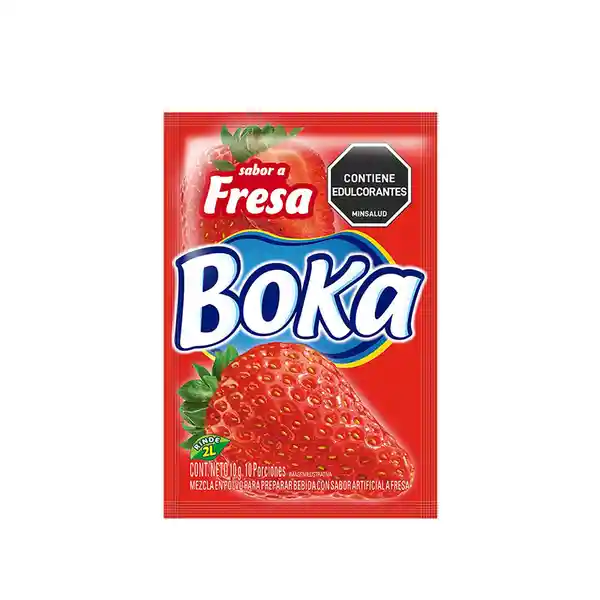 Boka Polvo Para Refresco Fresa