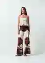 Camisa Cacao Mujer Crudo Marfil Claro Talla M 412G396 Naf Naf
