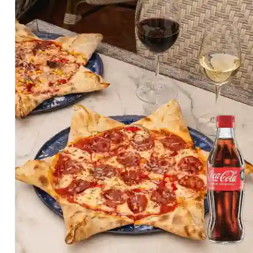 Combo Pizza Pepperoni + Coca-cola Sabor Original