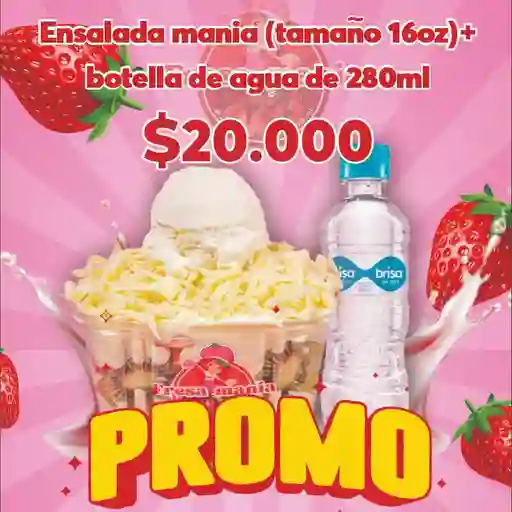 Ensalada mania + botella de agua 280ml