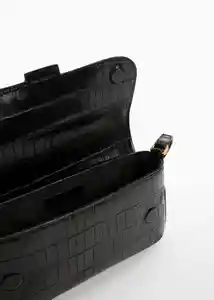 Bolso M Victoria Negro Mujer Mango