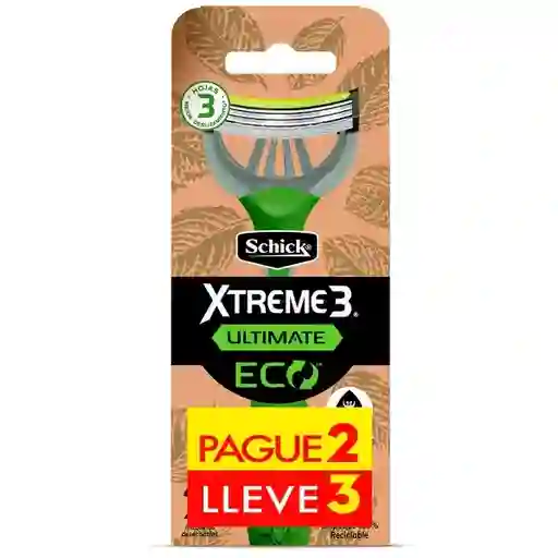 Schick Máquina Afeitar Extreme3 Ultimate Eco