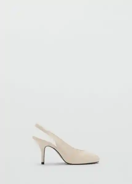 Zapatos Popa Crudo Talla 37 Mujer Mango