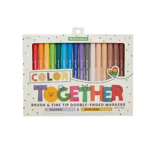 Ooly Set Marcadores Color Together Dobles