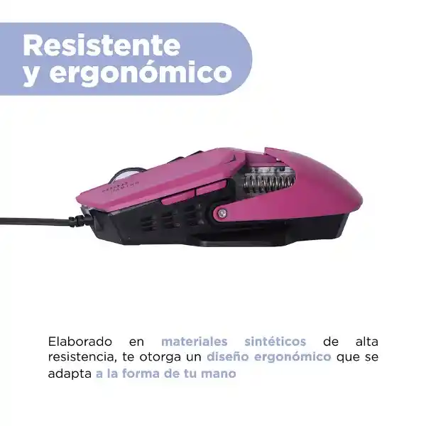 Mouse Gaming Mod X353 Morado Serie Miniso