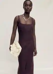 Vestido Bahía Marrón Talla S Mujer Mango