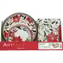 Artstyle Kit de Platos y Servilletas Desechables Navideños