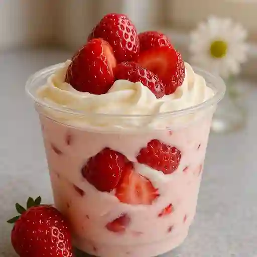 Fresas con crema