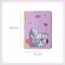 Cuaderno de Hojas Sueltas Serie Bt21 Miniso