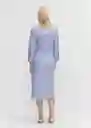 Vestido Rayamil-h Azul Talla S Mujer Mango