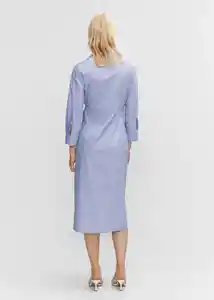 Vestido Rayamil-h Azul Talla S Mujer Mango