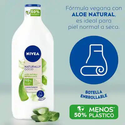 Nivea Crema Corporal Naturally Good con Aloe Vera Piel Normal