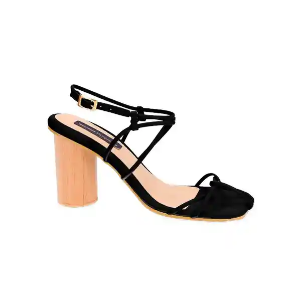 Sandalias Tacón Praia Negro Talla 37