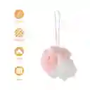 Esponja Para Baño Rosa y Morado Serie Miniso