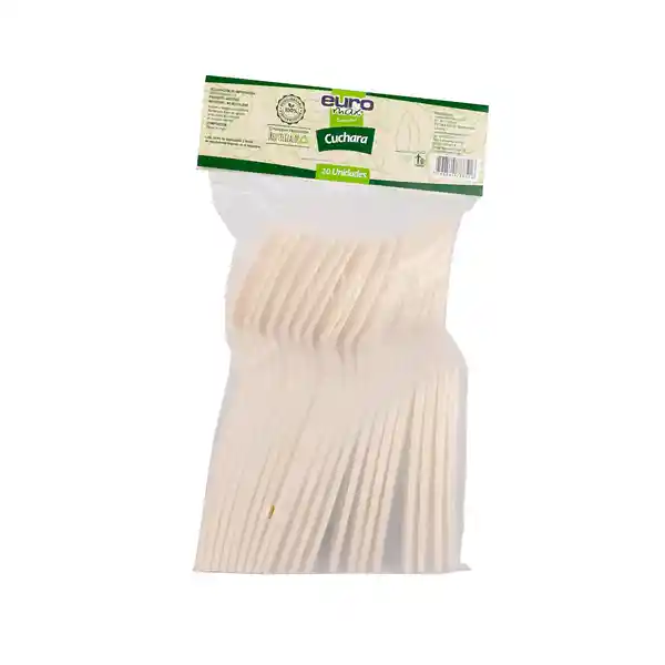 Euromax Cuchara Biodegradable 6 Pulgadas