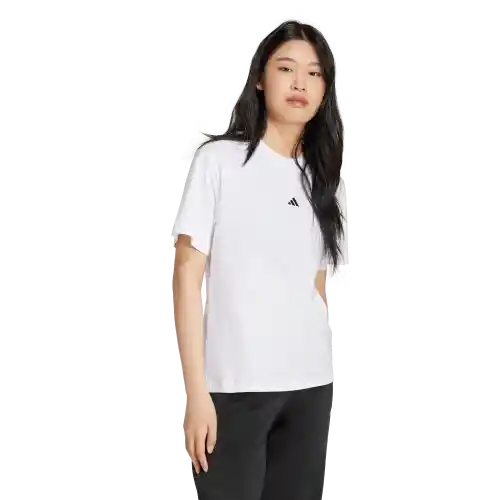 Adidas Camiseta W Manga Corta Lifestyle de Mujer Blanco Talla S