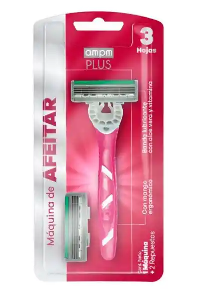 Ampm Plus Máquina Para Mujer Rosado